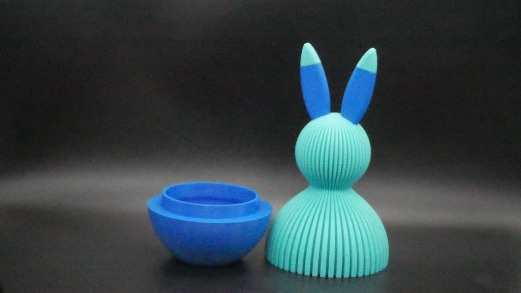 Japandi Osterhase (Geschenkfach) Azure/Blau