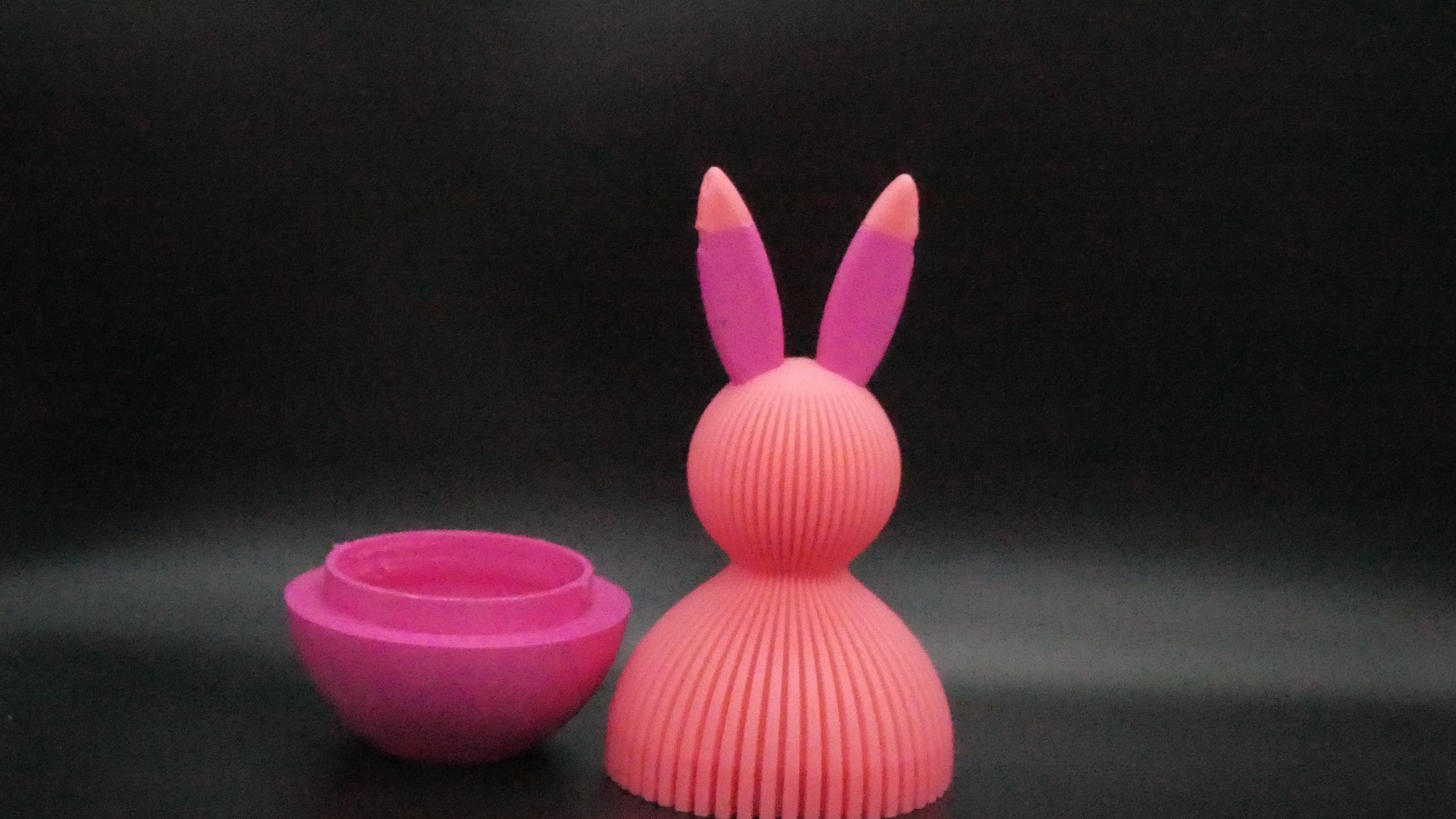 Japandi Osterhase (Geschenkfach) Rosa/Magenta