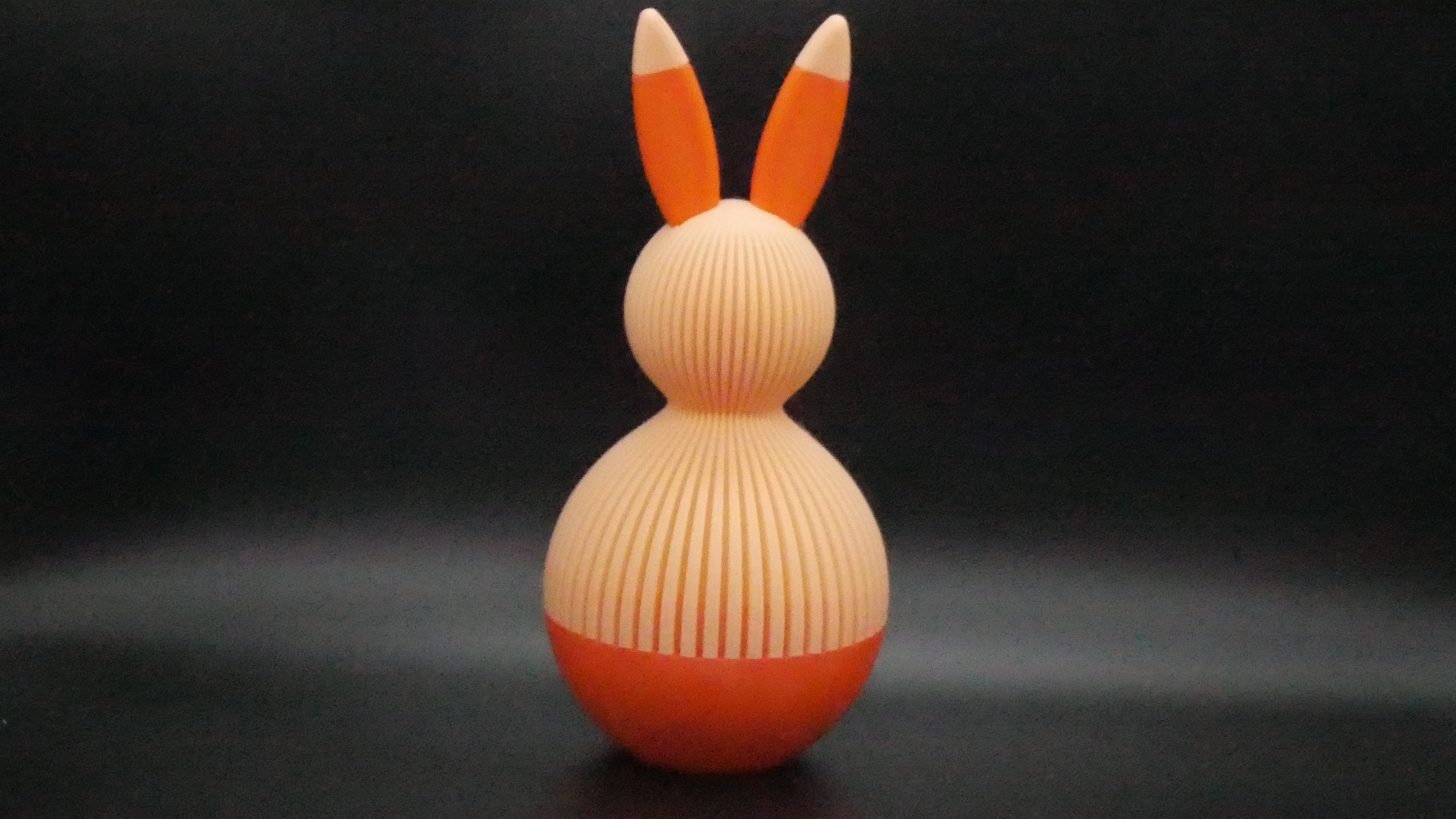 Japandi Osterhase (Geschenkfach) Peach / Orange