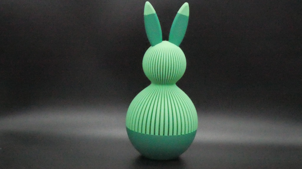 Japandi Osterhase (Geschenkfach) Hellgrün / Tannengrün