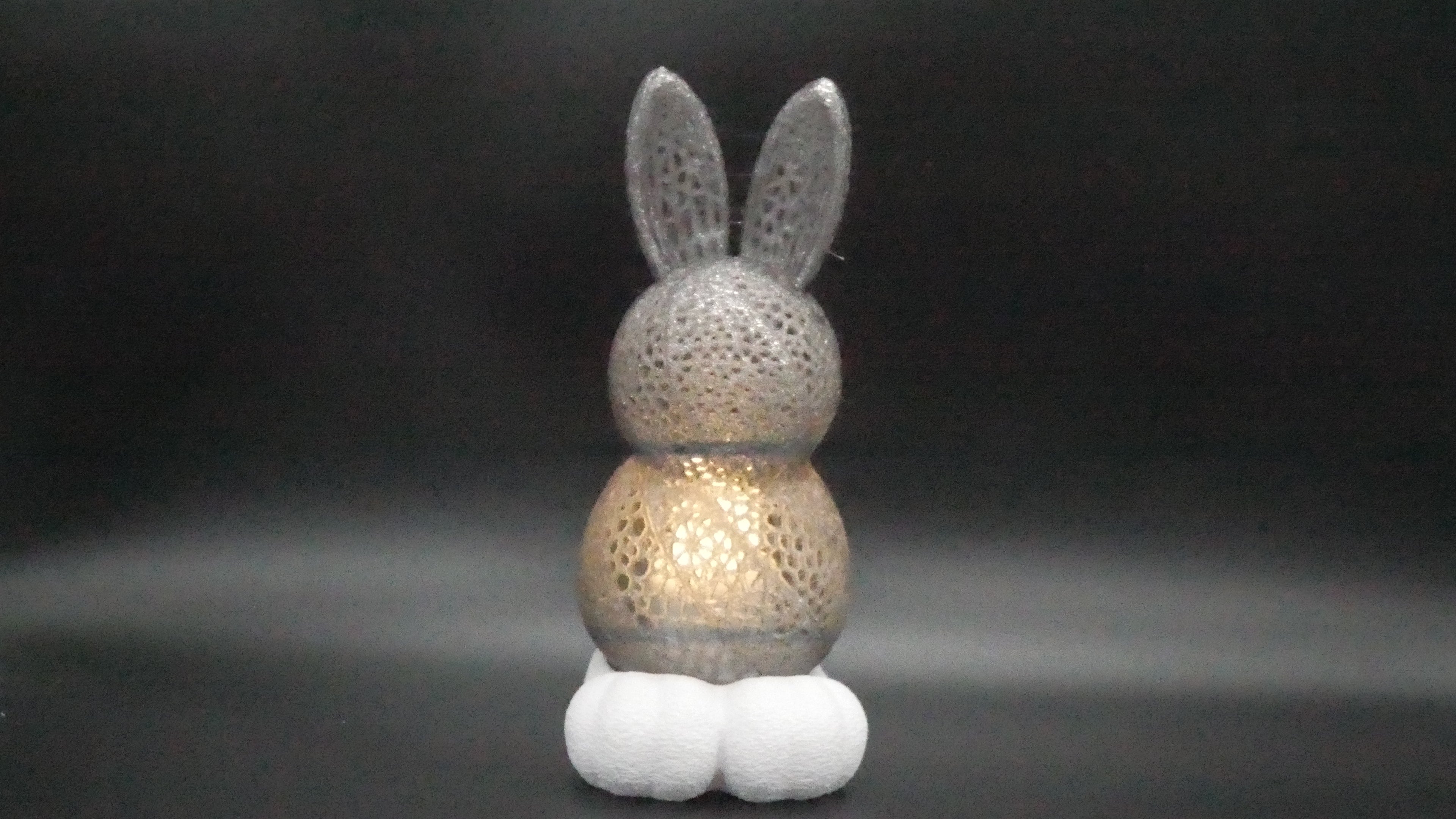 Osterhase Rauchgrau