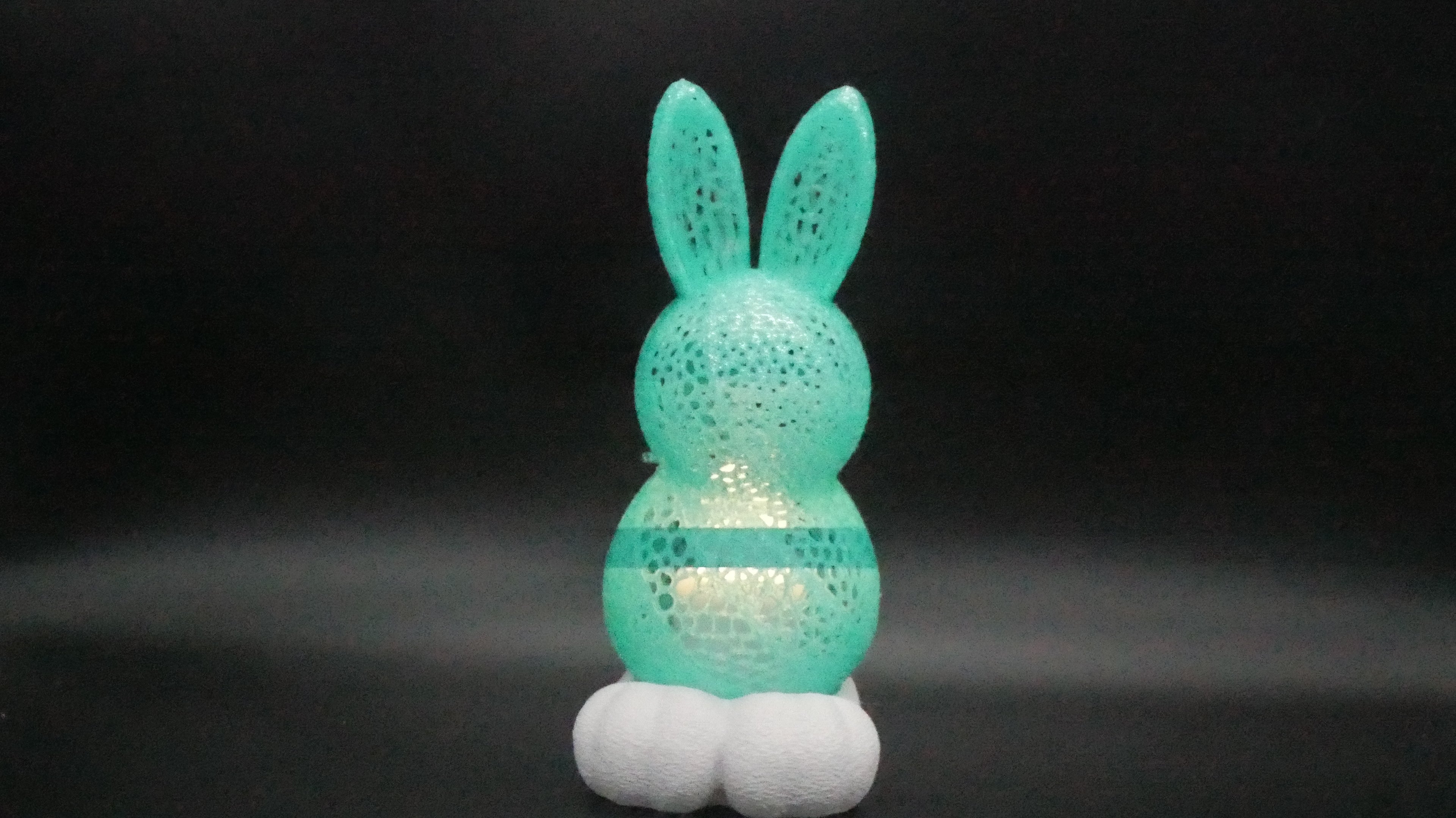 Osterhase Durchsichtiges Blaugrün
