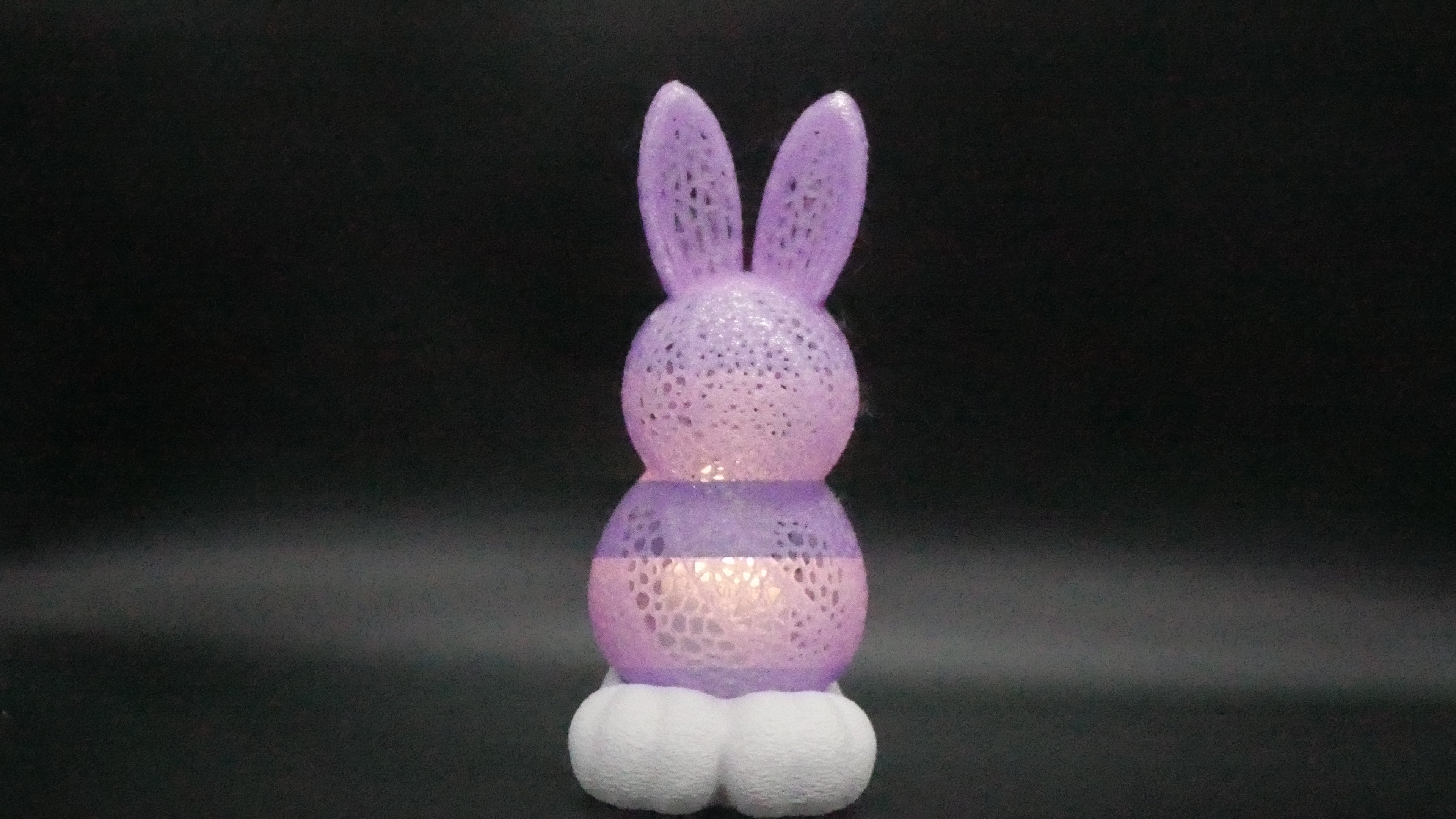 Osterhase  Durchsichtiges Lila