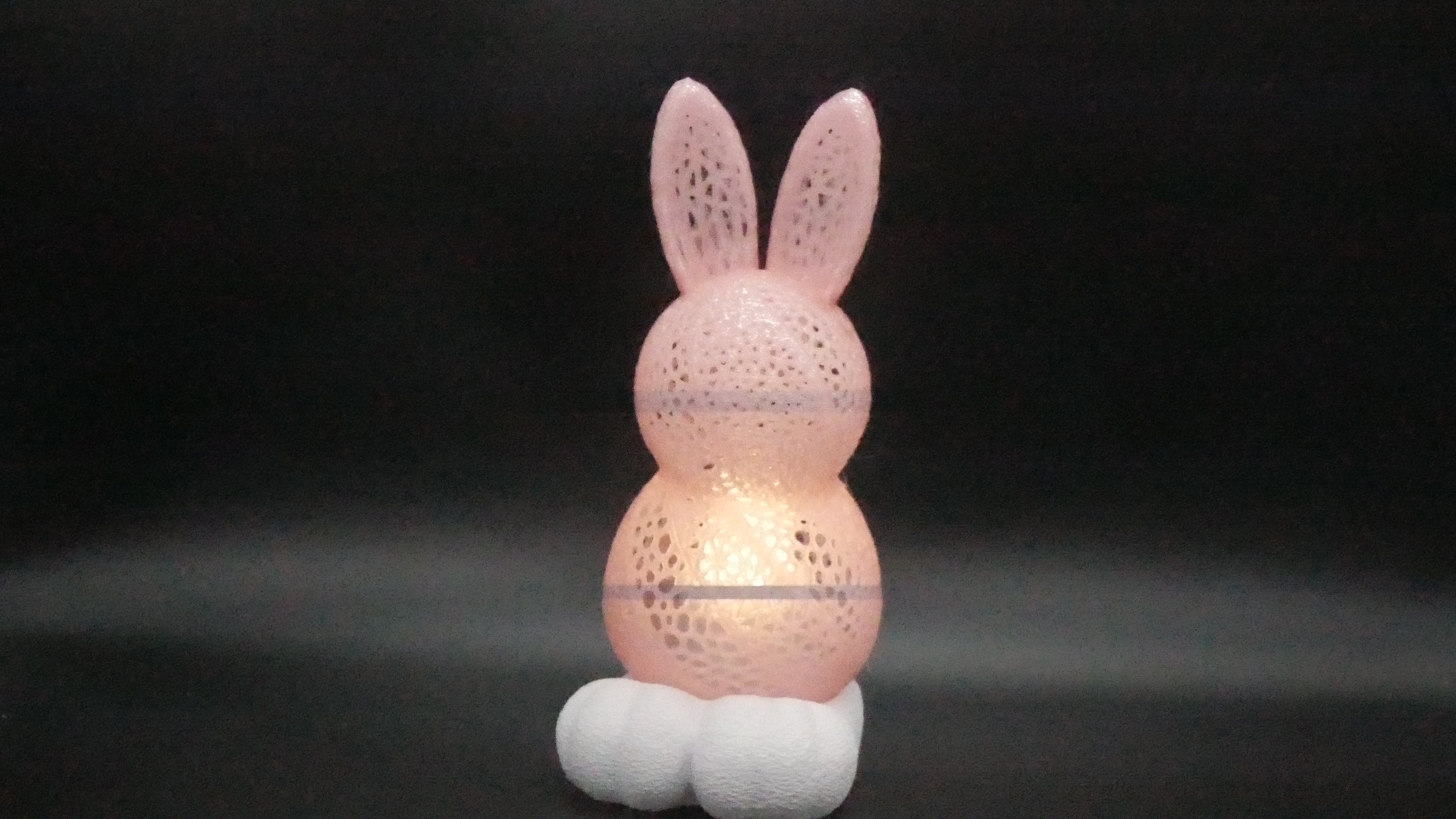 Osterhase Durchsichtiges Pink
